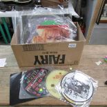 A mixed lot of picture disc records including David Bowie, Julian Lennon etc.