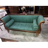 A Victorian 2 seater double ended mahogany sofa ****Condition report**** Approximate