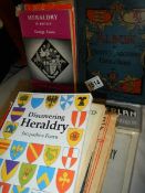 13 books on heraldry including early volumes, crests and coats of arms.