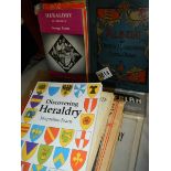 13 books on heraldry including early volumes, crests and coats of arms.