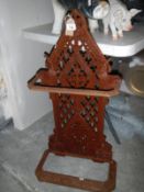 A Victorian cast iron umbrella stand