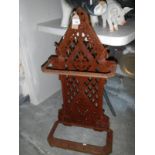 A Victorian cast iron umbrella stand