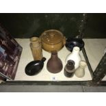 A quantity of pottery items etc.