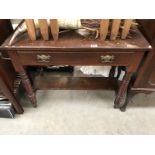 A Victorian dark stained washstand