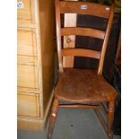 A Victorian rocking chair.
