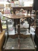 A Victorian mahogany tripod tea table
