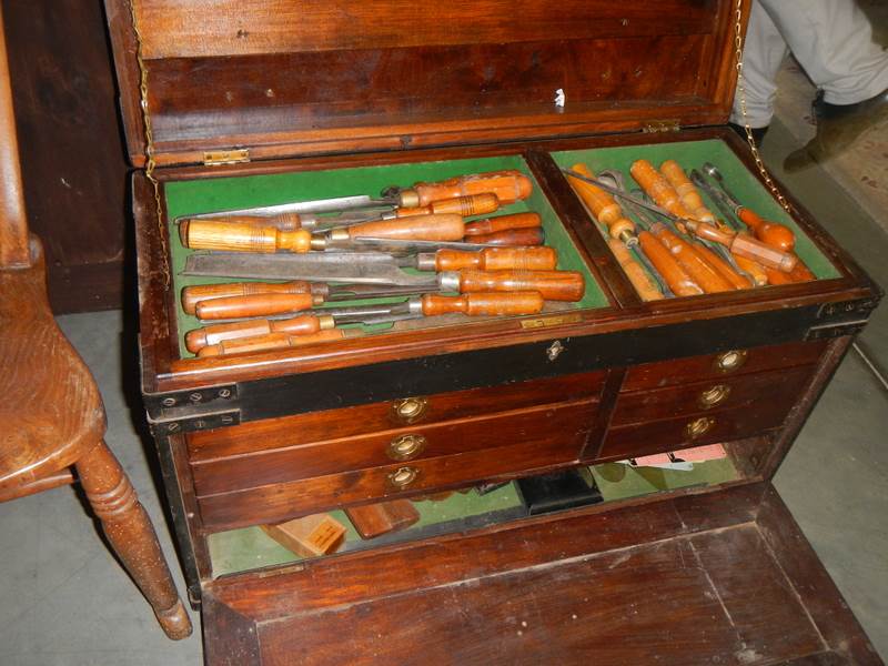 A tool box and contents