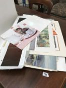 A quantity of pictures and drawings