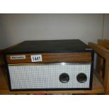 A vintage Dansette popular record player.