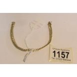 A 9ct gold bracelet marked 375, KT9, Italy, approximately 13 grams.