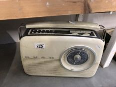 A vintage style Bush radio