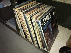 A quantity of LP records