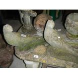 A pair of stone pheasants