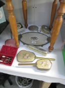 2 vintage dressing table sets etc.