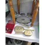 2 vintage dressing table sets etc.