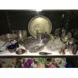 A quantity of silver plate