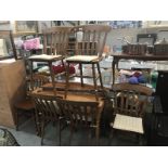 A set of 6 kitchen chairs
