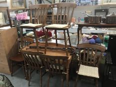 A set of 6 kitchen chairs