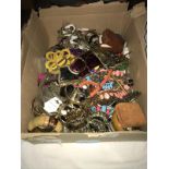 A box of costume jewellery