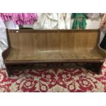 A church pew