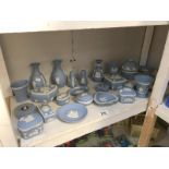 26 pieces of assorted Wedgwood Jasperware including trinket trays, trinket boxes, vases etc.
