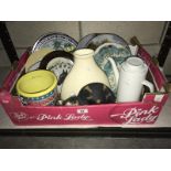 Quantity of china, picture plates, vases,