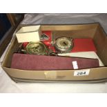 A good mixed lot including pocket watches, paper knife with silver handle, coins,