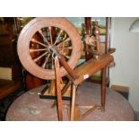 An old spinning wheel, a/f.