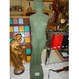 A large art deco figure of a lady in good condition, reg. no. 805650.