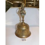 An Asian brass temple bell.