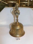 An Asian brass temple bell.