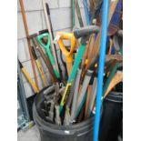 A Large quantity of garden hand tools