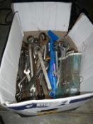 A large quantity of spanners and britools etc.