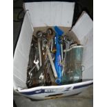 A large quantity of spanners and britools etc.