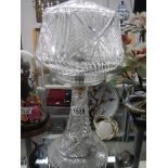 A good glass table lamp in good condition.