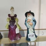 A Royal Doulton figure 'Gandolf', HN2911 (chip on hat) and a Royal Doulton figurine 'Lorretta',
