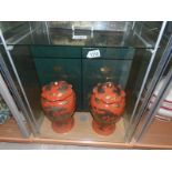 2 boxed Mason's ironstone lidded ginger jars