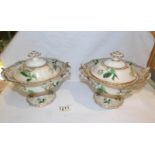 A pair of Victorian sauce dishes.