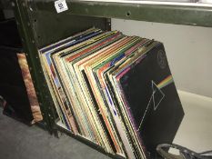 A quantity of LP records