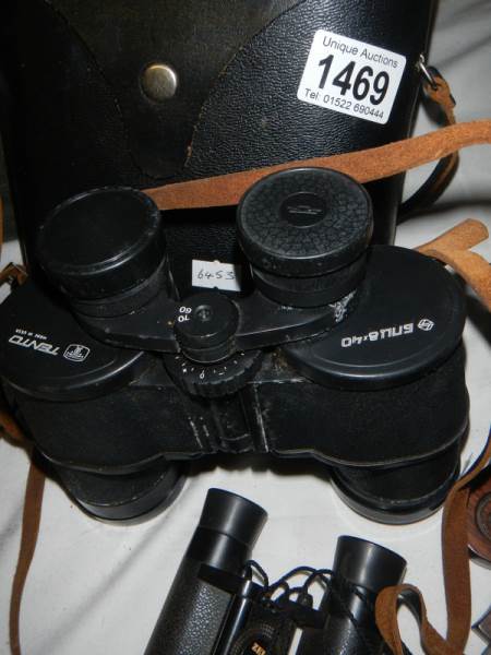 A cased pair of binoculars and one other. - Image 2 of 2