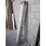 A Victorian pitched pine beam with double round detail to edge ideal for fire place etc.