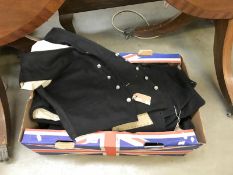 A collection of British Rail uniforms circa 1950's consisting of 4 waistcoats with sleeves (1 LNER