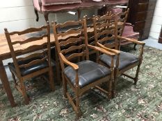 A set of 6 dining chairs
