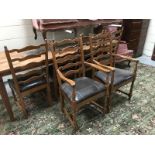 A set of 6 dining chairs