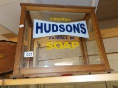 A Hudson's soap display cabinet.