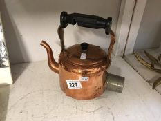 An old copper kettle,