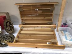 2 display shelf units for diecast cars etc.