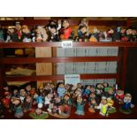 A large collection of Doverdale Designs Molenniun figurines.