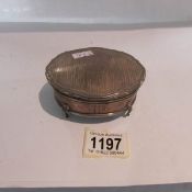 A 19th century silver trinket box.
