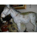 A large plastic/ resin donkey